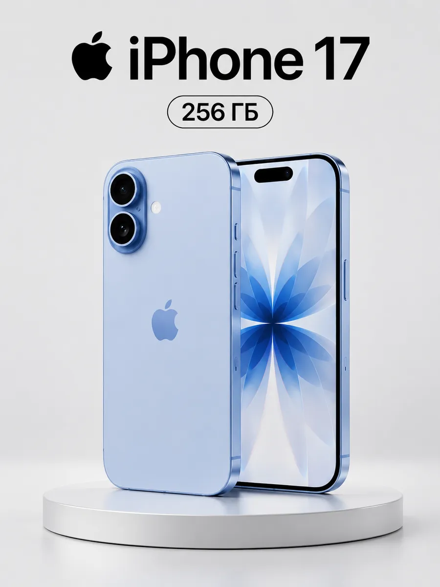 Apple Смартфон iPhone 17 256GB Светло-синий бывший в употреблении