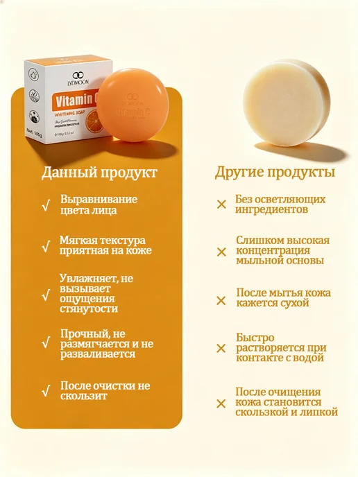 Мыло очищающее с витамином C, обновление и тонус, вариант, фото 7