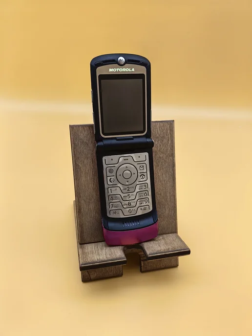 Кнопочный мобильный телефон раскладушка RAZR V3i, розовый, фото 2