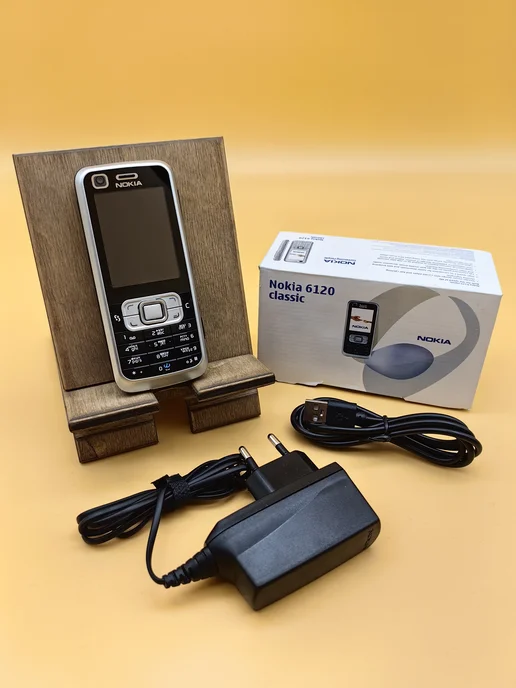 nokia Кнопочный мобильный телефон 6120 Classic, черный, фото 3