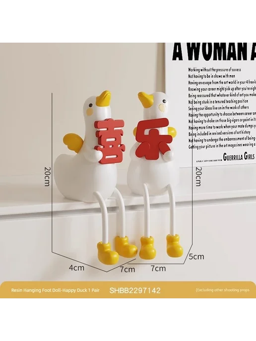 Нет бренда Висячие Feet Dolls Little Doll Bookcase Wall Decoration, вариант