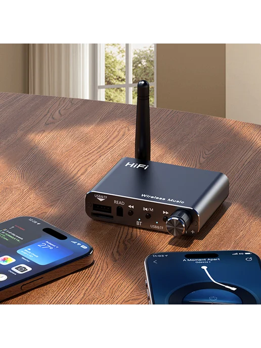 Bluetooth 5.4 AUX ресивер стерео для ТВ, авто, колонки, вариант, фото 5