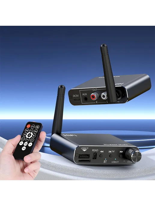 Bluetooth 5.4 AUX ресивер стерео для ТВ, авто, колонки, вариант, фото 8