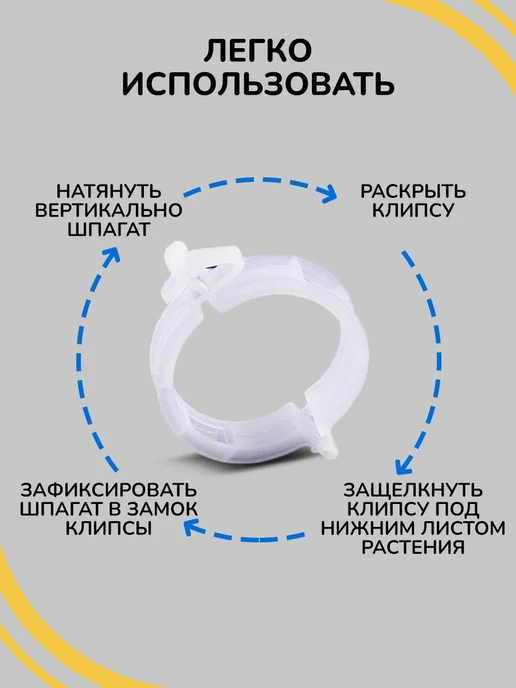 Подвязка для растений x 2.5 см 200 шт, 200 шт, фото 5