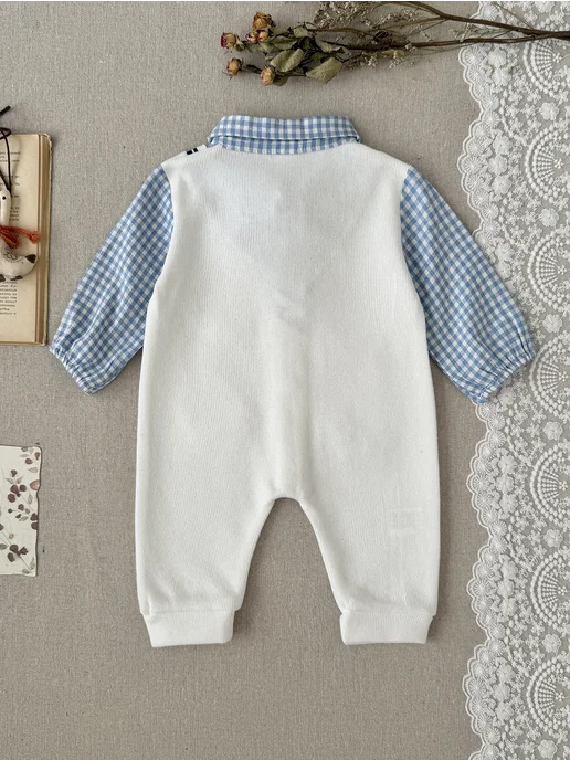 FMPDC baby Комбинезон для новорожденных утепленный, белый, фото 2