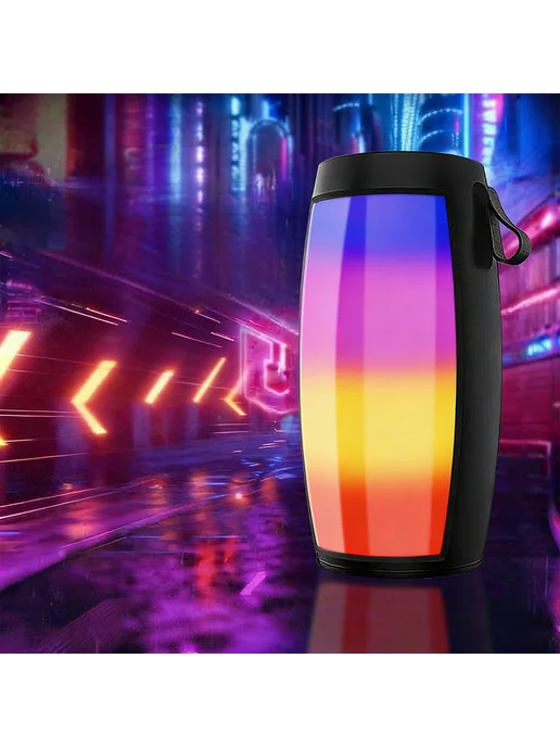 Яркая BT колонка с LED подсветкой, портативная для семьи, вариант, фото 2