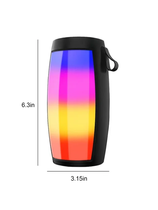 Яркая BT колонка с LED подсветкой, портативная для семьи, вариант, фото 6