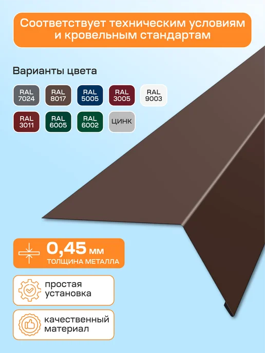 Стильные грядки Карнизная планка Капельник 100х70мм 5 шт, 3 шт, фото 3