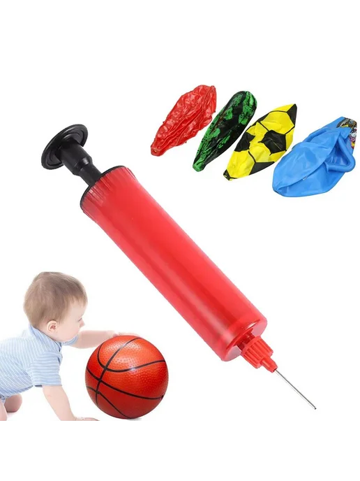 Насос ручной для мячей, мини, портативный, с иглой, для, вариант, фото 3