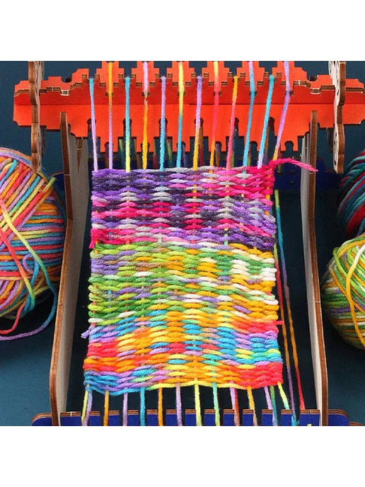 Ткацкий станок ручной детский, для творчества DIY, подарок, вариант, фото 5