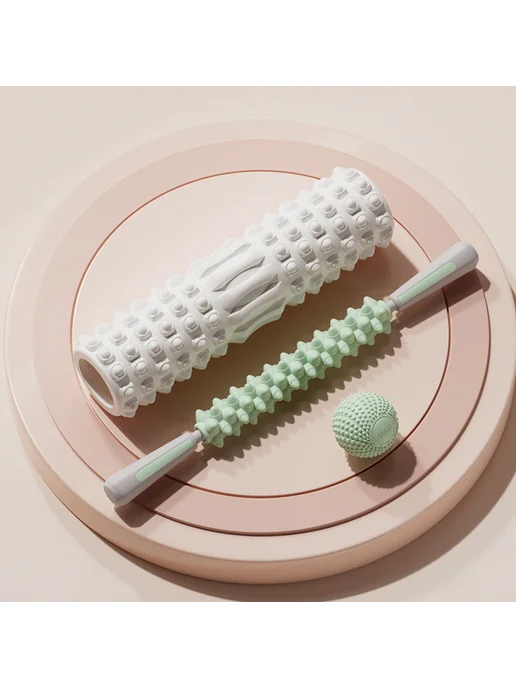 Тренировочный набор Foam Roller 3 шт, для спини, ног, шеи, 3 шт