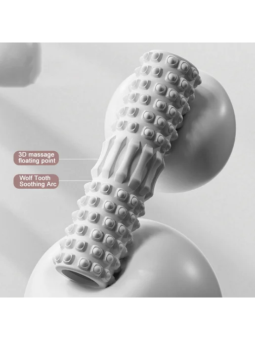 Тренировочный набор Foam Roller 3 шт, для спини, ног, шеи, 3 шт, фото 4