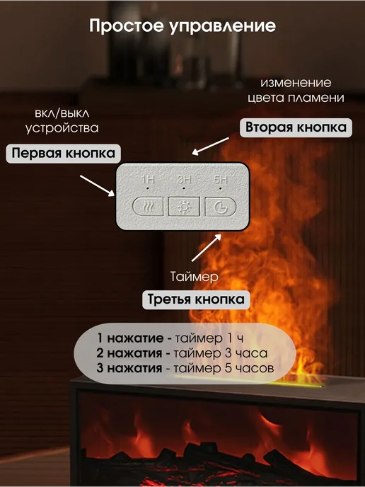 Аромадиффузор для дома электрический увлажнитель воздуха, белый, фото 6