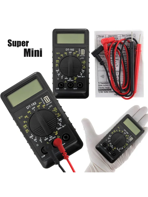 Микром multimeter AC DC True RMS для электрика, вариант, фото 3