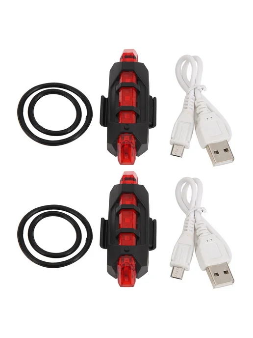2x LED фонарь для электросамокатов M365 Pro красный, красный, фото 2