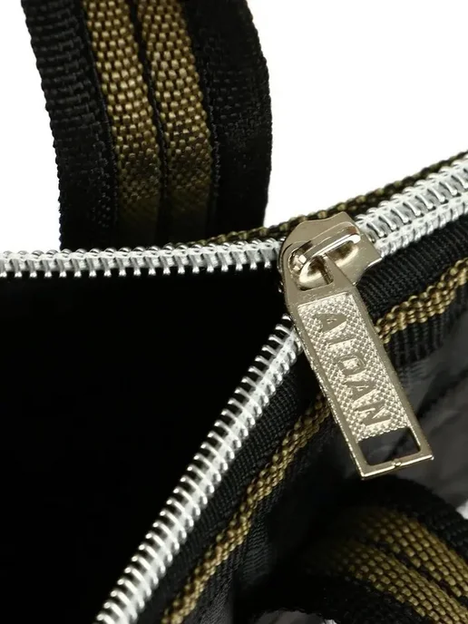 Стильный текстильный портфель для документов, черный, фото 5