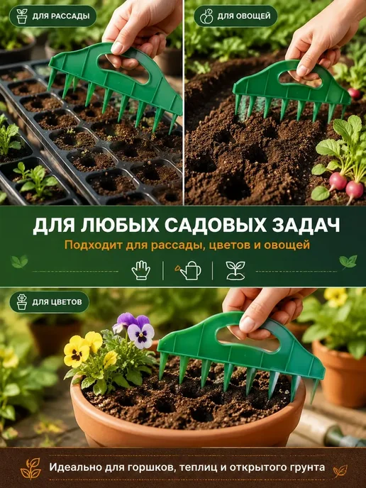 Нет бренда ручной разбрасыватель-сеялка, вариант, фото 6