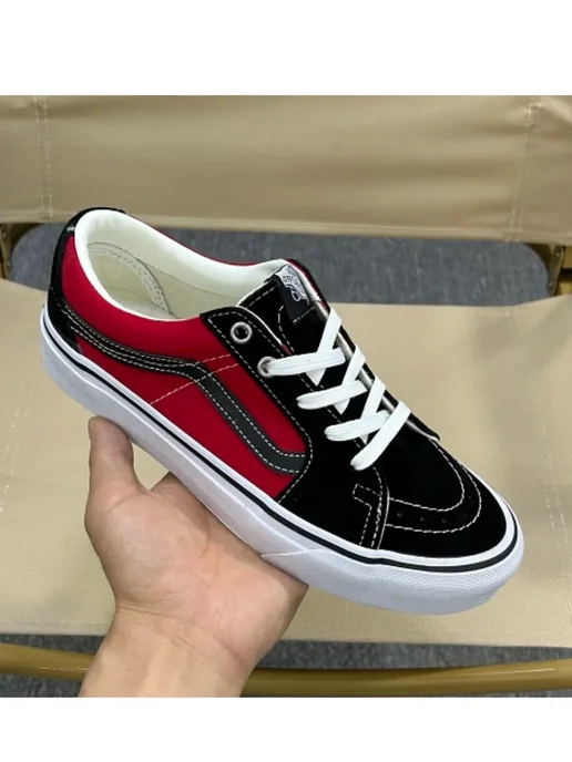 Vans Скейт кеды Sk8-Low низкие повседневная уличная обувь, красный