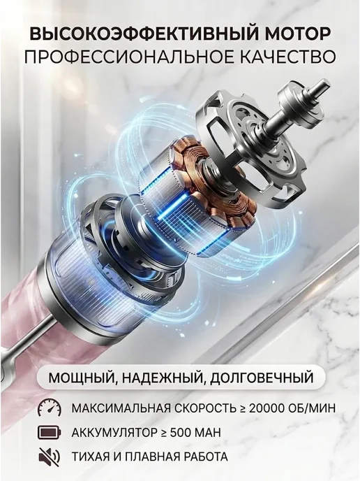 TONIX набор для маникюра и педикюра тоник, розовый, фото 7
