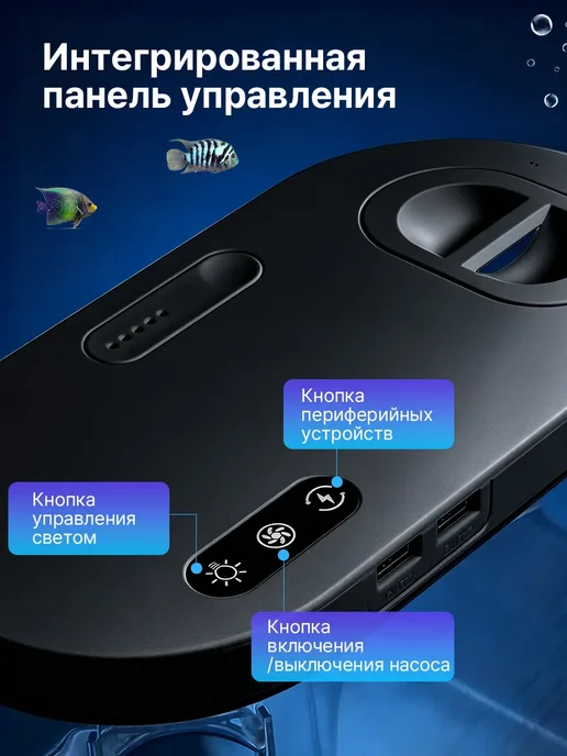 Акваника Аквариум для рыб 2.5 л умный с системой фильтрации, 2,5 л, фото 4
