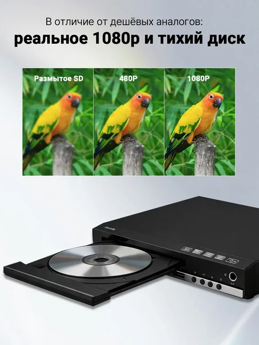 DVD-плеер 4K HD 1080P Поддержка Подключения HDMI, вариант, фото 3