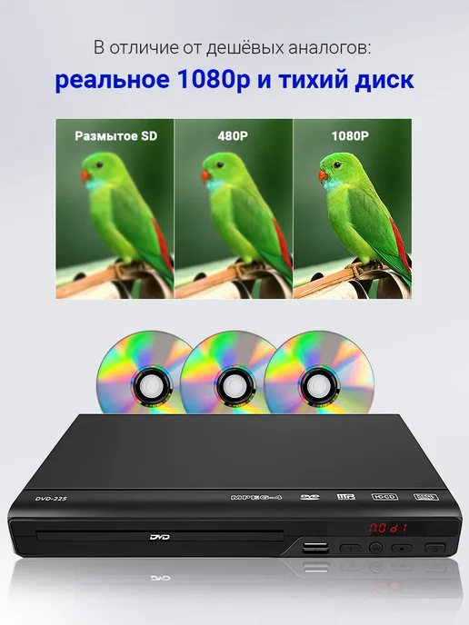 Akenori Домашний DVD-плеер, цифровой мультимедийный проигрыватель, вариант, фото 4