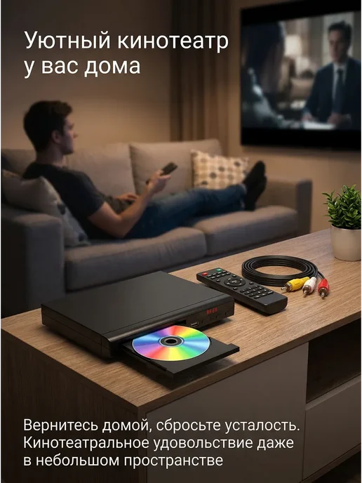 DVD-плеер, поддерживает чтение через USB, вариант, фото 4