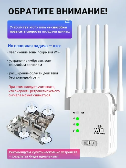 Усилитель вайфай, репитер wifi, белый, фото 8
