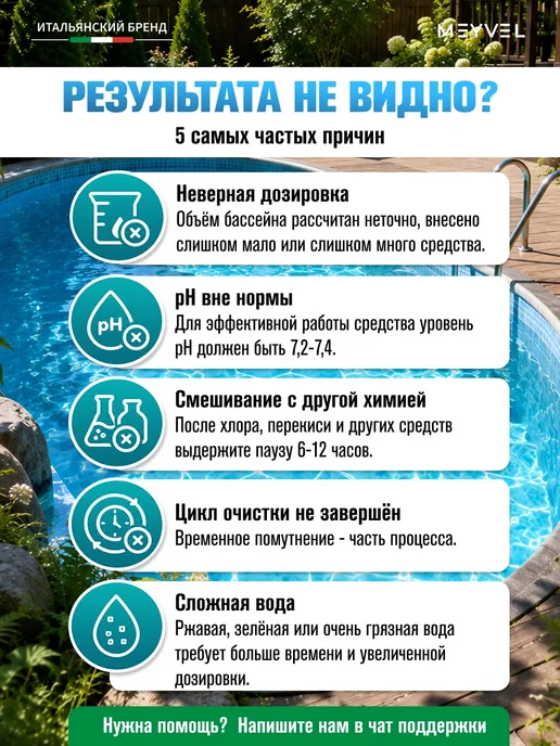 Meyvel Cредство 5в1 для бассейна универсальное 1л, 5 л, фото 8