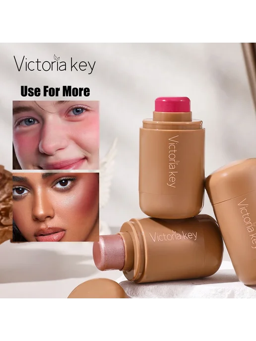 Нет бренда Румяна для лица Blush Stick кремовые, вариант, фото 4