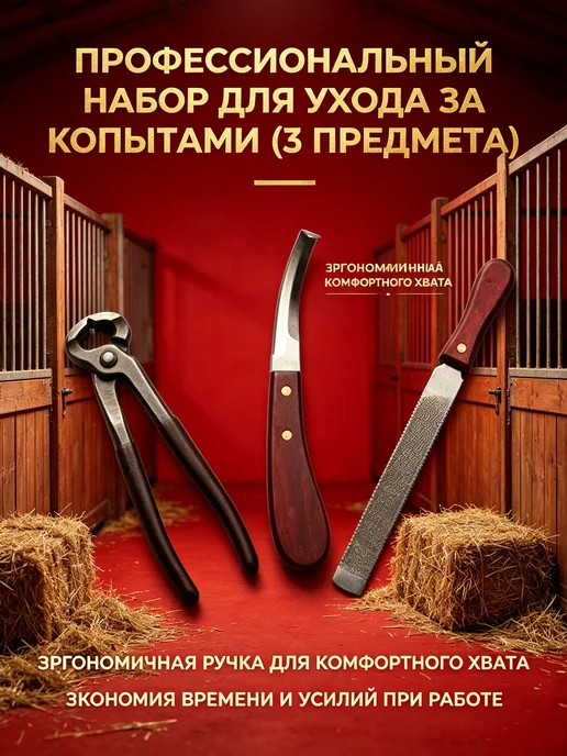 Инструменты для ухода за копытами лошадей крупного скота, вариант, фото 4