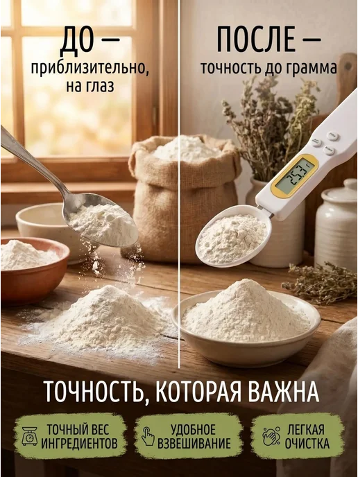 digital spoon scale Электронная мерная ложка-весы, белый, фото 3