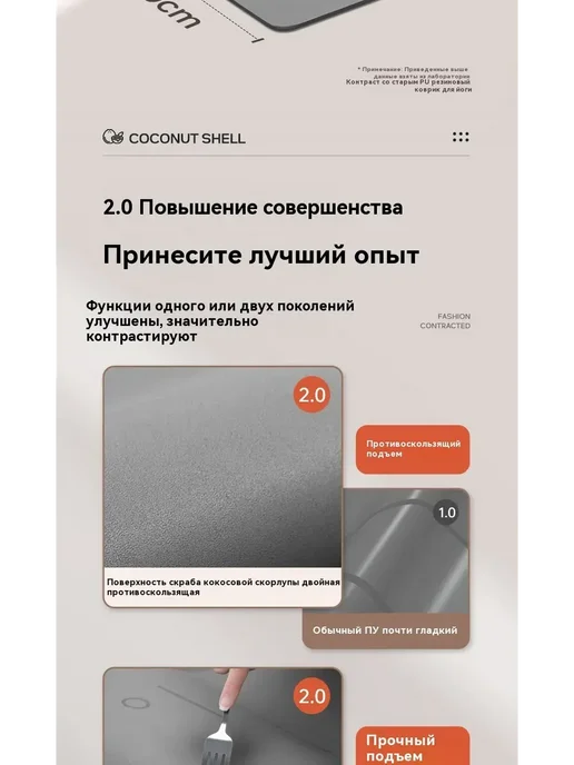 Коврик для йоги,magic family коврик, серый, фото 8