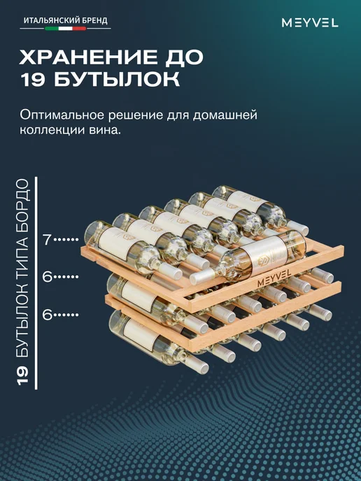 Meyvel Винный шкаф встраиваемый MV19PRO-KWB1, белый, фото 4