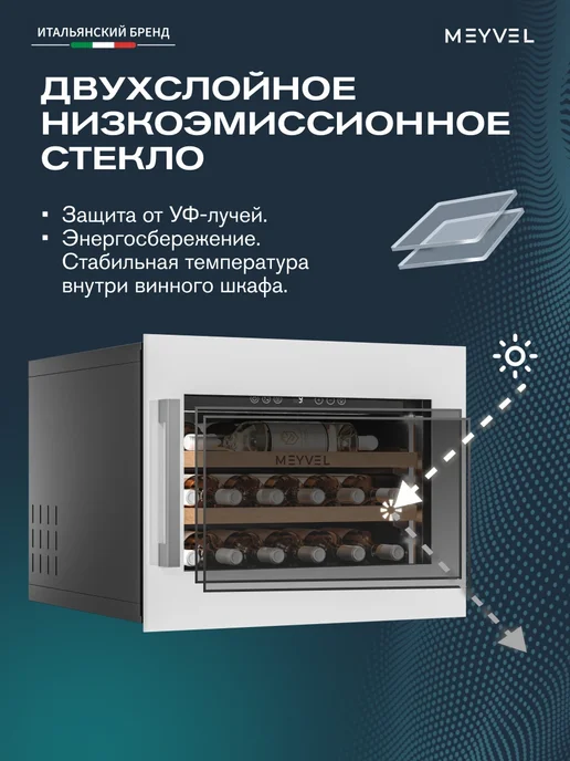 Meyvel Винный шкаф встраиваемый MV19PRO-KWB1, белый, фото 7