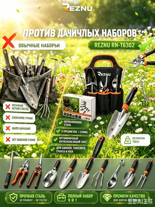 Многофункциональный шпатель для дачи, черный, фото 8