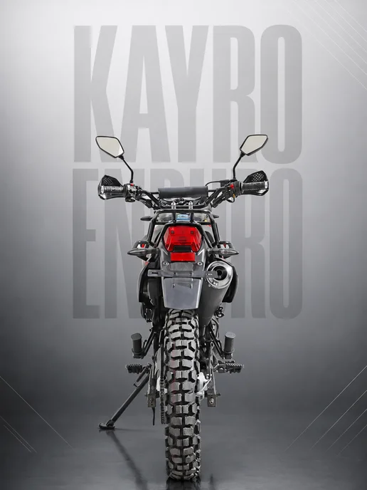 МОТОВЫГОДА Мотоцикл KAYRO ENDURO "DIRT" Красно-черный с ПТС, черный, фото 3