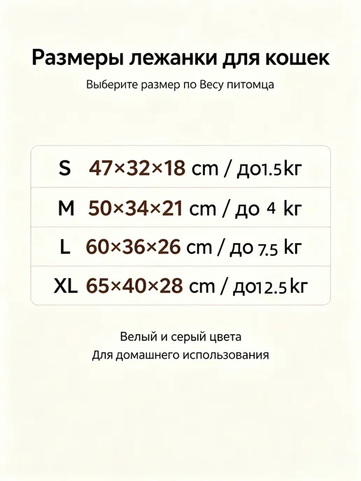 Теплая лежанка-тапочка для кошек полуоткрытая на зиму, белый, фото 7