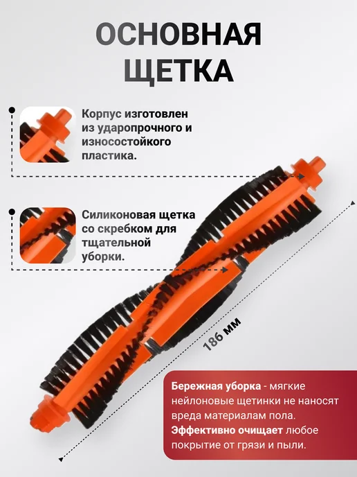 Xiaomi Фильтры и щетки для робота пылесоса Vacuum S10, 6 шт, фото 4