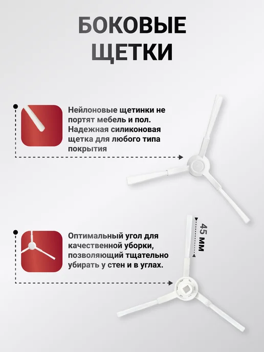 Xiaomi Фильтры и щетки для робота пылесоса Vacuum S10, 6 шт, фото 5