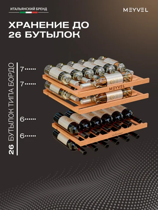 Meyvel Винный шкаф встраиваемый MV26PRO-KWB2, белый, фото 5