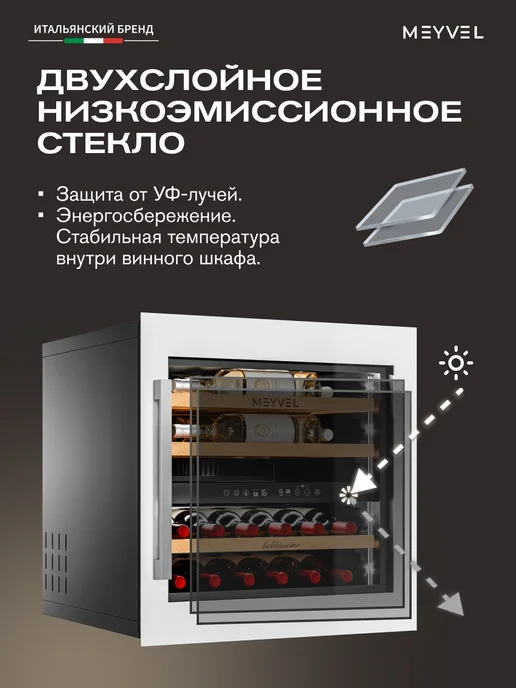 Meyvel Винный шкаф встраиваемый MV26PRO-KWB2, белый, фото 8