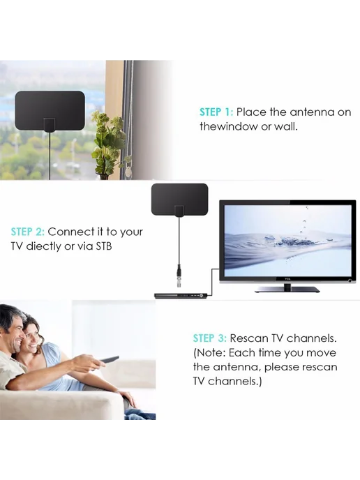 Антенна DVB-T2 цифровая HDTV, миниатюрная, для телевизора, вариант, фото 7