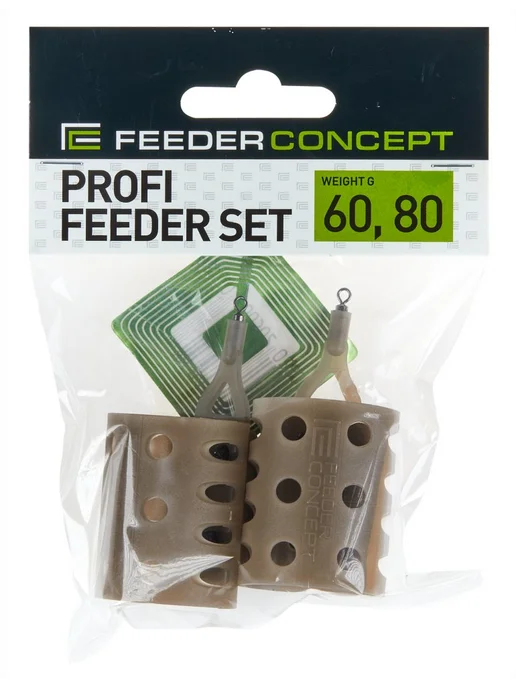 FEEDER CONCEPT Кормушки фидер. Точный заброс 60г 80г, 2шт. набор, 60 г, 80 г, фото 7