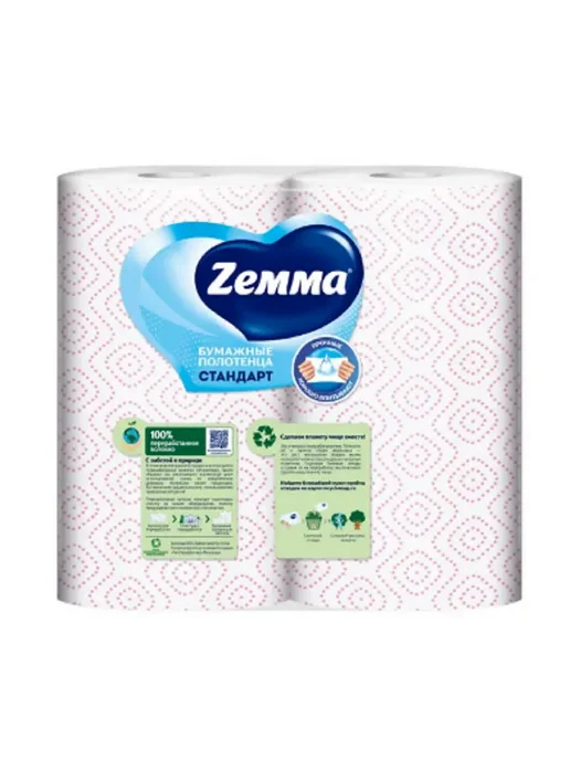 Zemma Бумажные полотенца Стандарт XXL, 2 рул в уп, белый, фото 2
