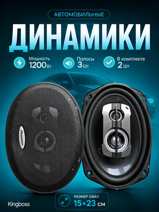 Автомобильные колонки Пионер TS-A6997 Динамики овальные, черный