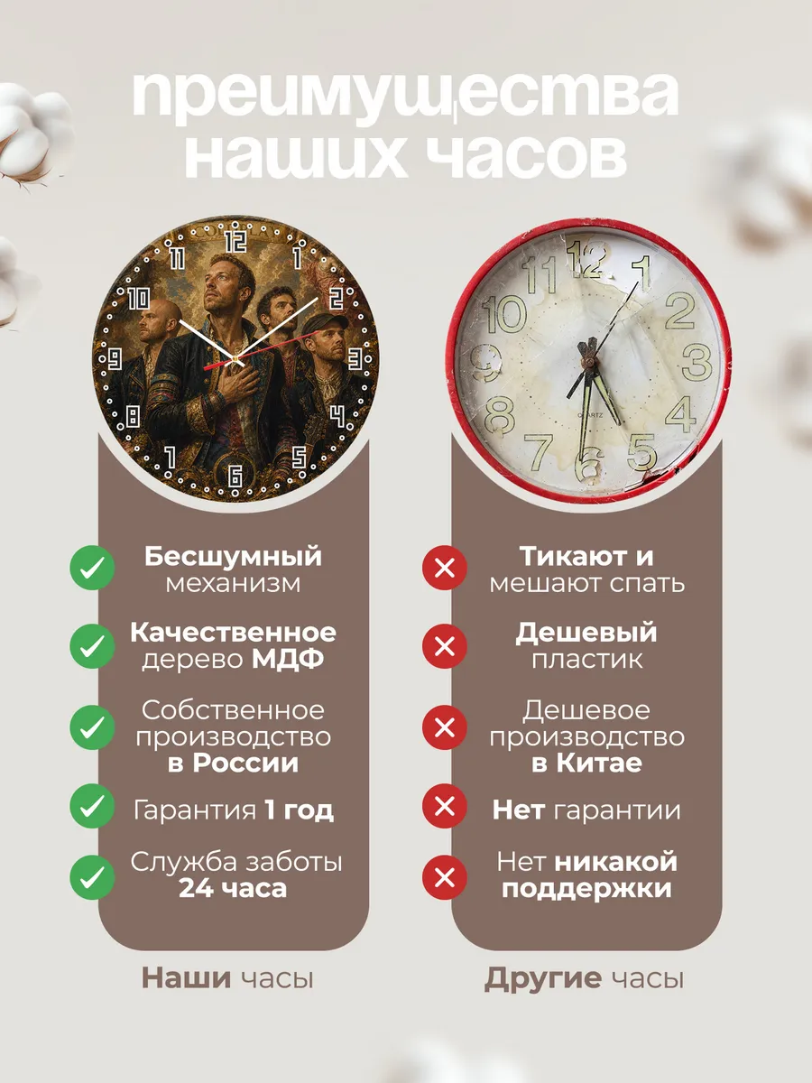 Часы настенные "Coldplay" — фото 2