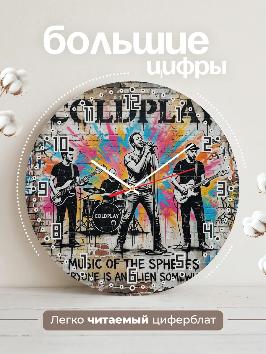 Часы настенные "Coldplay" — фото 4