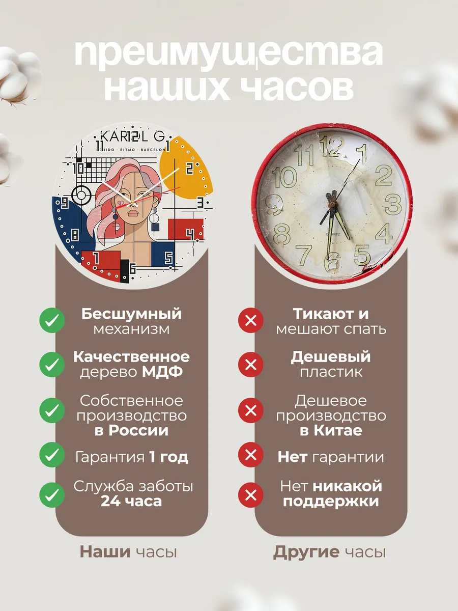 Часы настенные "Karol G" — фото 2