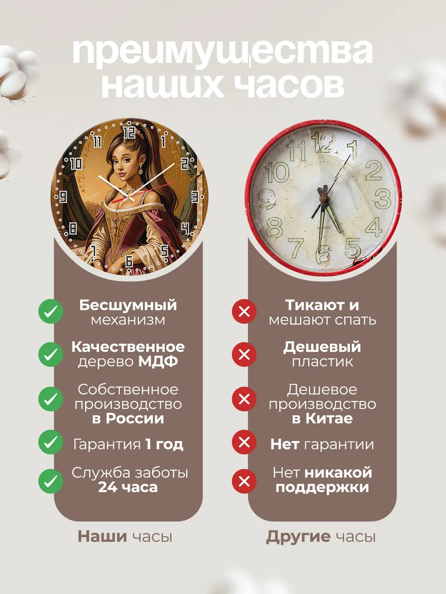 Часы настенные "Ariana Grande" — фото 2